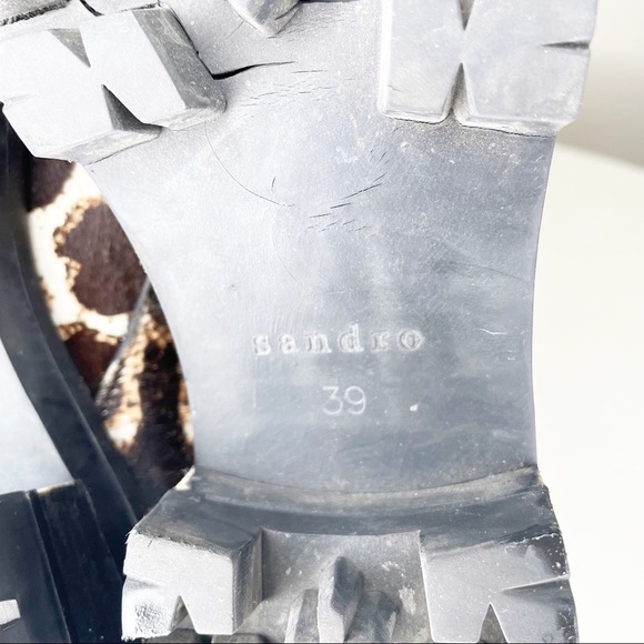 Sandro Paris Alec Leopard Platform Sneaker EU 39 US Women’s Size 9 - Picture 10 of 11